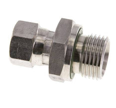 JIC Reducing Nipple UNF 9/16''-18 Female x G1/2'' Male Adjustable Stainless Steel 275bar (3863.75psi)