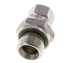 JIC Reducing Nipple UNF 9/16''-18 Female x G1/2'' Male Adjustable Stainless Steel 275bar (3863.75psi)