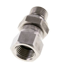 Racor Reductor JIC UNF 9/16''-18 Hembra x G1/4'' Macho Ajustable Acero Inoxidable 275bar (3863.75psi)