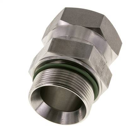 Racor Reductor JIC UN 1-7/8''-12 Hembra x G1 1/2'' Macho Ajustable Acero Inoxidable 105bar (1475.25psi)