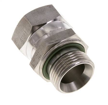 Racor Reductor JIC UN 1-5/16''-12 Hembra x G1'' Macho Ajustable Acero Inoxidable 170bar (2388.5psi)