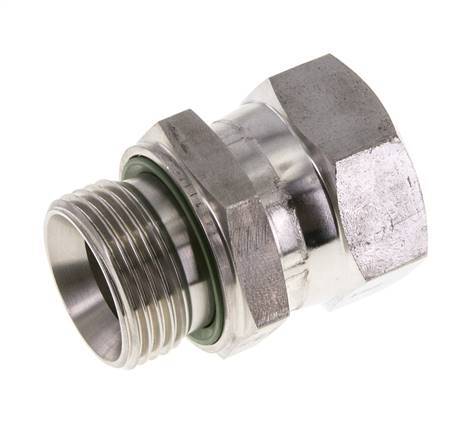 Racor Reductor JIC UN 1-5/16''-12 Hembra x G1'' Macho Ajustable Acero Inoxidable 170bar (2388.5psi)