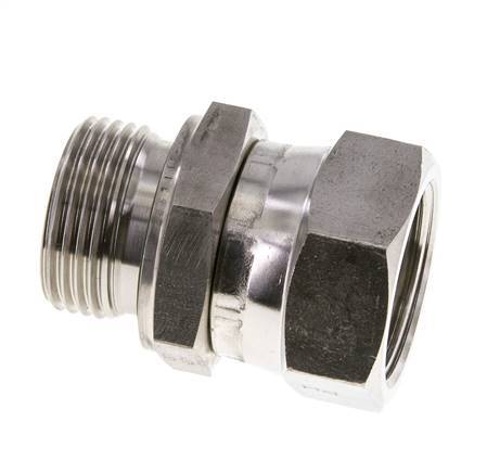 Racor Reductor JIC UN 1-5/16''-12 Hembra x G1'' Macho Ajustable Acero Inoxidable 170bar (2388.5psi)