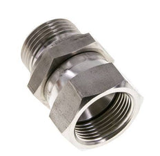 Racor Reductor JIC UN 1-5/16''-12 Hembra x G1'' Macho Ajustable Acero Inoxidable 170bar (2388.5psi)