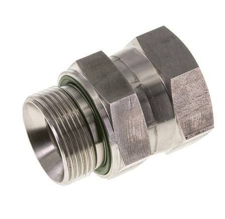 JIC Reducing Nipple UN 1-5/8''-12 Female x G1 1/4'' Male Adjustable Stainless Steel 140bar (1967.0psi)
