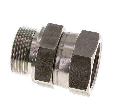JIC Reducing Nipple UN 1-5/8''-12 Female x G1 1/4'' Male Adjustable Stainless Steel 140bar (1967.0psi)