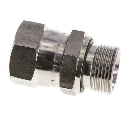 Racor Reductor JIC UN 1-1/16''-12 Hembra x G3/4'' Macho Ajustable Acero Inoxidable 210bar (2950.5psi)