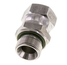 Racor Reductor JIC UN 1-1/16''-12 Hembra x G3/4'' Macho Ajustable Acero Inoxidable 210bar (2950.5psi)