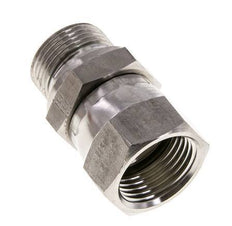 Racor Reductor JIC UN 1-1/16''-12 Hembra x G3/4'' Macho Ajustable Acero Inoxidable 210bar (2950.5psi)