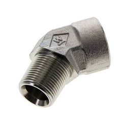 Racor en ángulo de 45 grados 3/4'' NPT macho x hembra Acero 170bar (2388,5psi)
