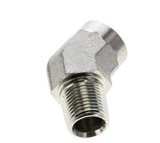Racor acodado de 45 grados 1/2'' NPT macho x hembra Acero 210bar (2950,5psi)