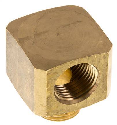 Racor acodado 90deg G1/2'' Macho x Hembra Latón 16bar (224.8psi)