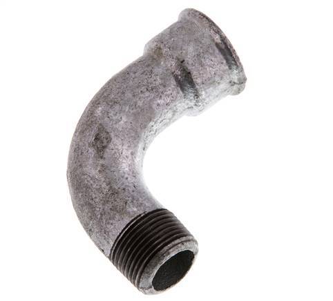 90deg Angled Fitting 3/4'' Male R x Female Rp Long Cast Iron 25bar (351.25psi) [2 Pieces]