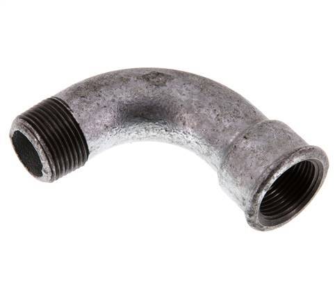 90deg Angled Fitting 3/4'' Male R x Female Rp Long Cast Iron 25bar (351.25psi) [2 Pieces]