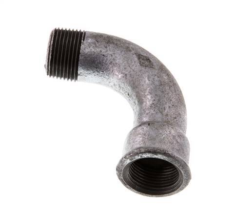 90deg Angled Fitting 3/4'' Male R x Female Rp Long Cast Iron 25bar (351.25psi) [2 Pieces]