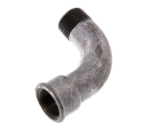 90deg Angled Fitting 3/4'' Male R x Female Rp Long Cast Iron 25bar (351.25psi) [2 Pieces]