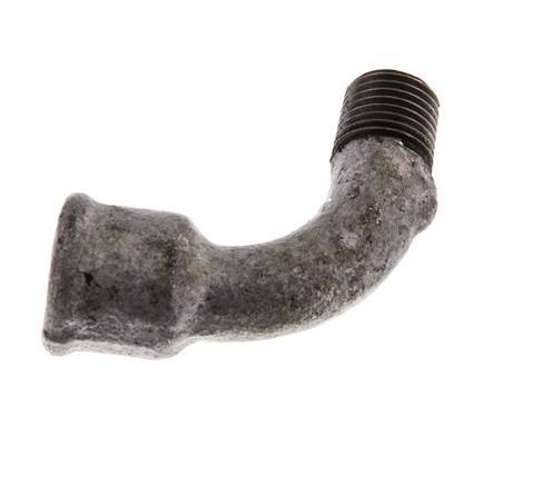 90deg Angled Fitting 1/4'' Male R x Female Rp Long Cast Iron 25bar (351.25psi) [2 Pieces]
