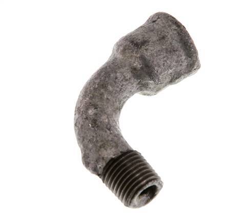 90deg Angled Fitting 1/4'' Male R x Female Rp Long Cast Iron 25bar (351.25psi) [2 Pieces]