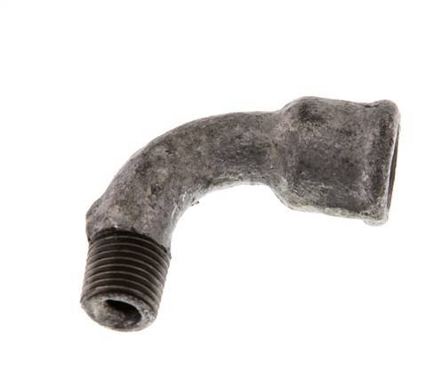 90deg Angled Fitting 1/4'' Male R x Female Rp Long Cast Iron 25bar (351.25psi) [2 Pieces]