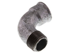 Racor acodado de 90 grados 1'' macho R x hembra Rp corto hierro fundido 25bar (351.25psi)