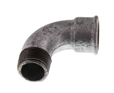 Racor acodado de 90 grados 1'' macho R x hembra Rp corto hierro fundido 25bar (351.25psi)
