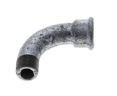 90deg Angled Fitting 3/8'' Male R x Female Rp Long Cast Iron 25bar (351.25psi) [2 Pieces]