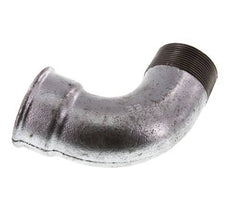 Racor acodado de 90 grados 2'' macho R x hembra Rp corto hierro fundido 25bar (351.25psi)