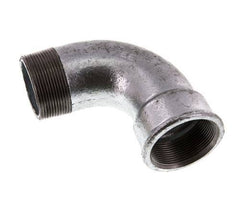 Racor acodado de 90 grados 2'' macho R x hembra Rp corto hierro fundido 25bar (351.25psi)