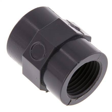 Socket Rp1/2'' Female PVC-U 16bar (224.8psi) EN 1452-3 [5 Pieces]