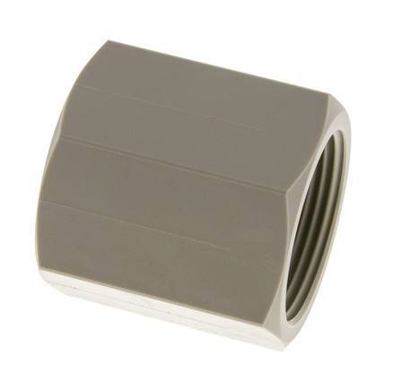 Socket G1 1/4'' Female Polypropylene (pp) 10bar (140.5psi) FDA 50mm Hex