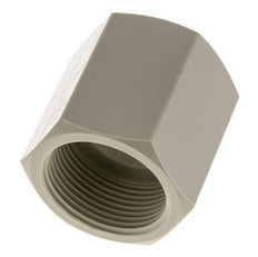 Socket G1 1/4'' Female Polypropylene (pp) 10bar (140.5psi) FDA 50mm Hex