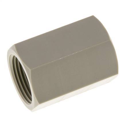 Socket G3/4'' Female Polypropylene (pp) 10bar (140.5psi) FDA 32mm Hex