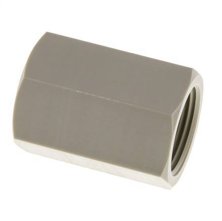 Socket G3/4'' Female Polypropylene (pp) 10bar (140.5psi) FDA 32mm Hex