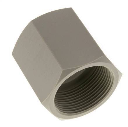 Enchufe G1 1/2'' Hembra Polipropileno (pp) 10bar (140.5psi) FDA 55mm Hex.