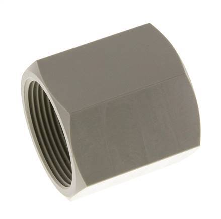 Enchufe G1 1/2'' Hembra Polipropileno (pp) 10bar (140.5psi) FDA 55mm Hex.