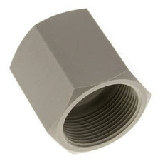 Enchufe G1 1/2'' Hembra Polipropileno (pp) 10bar (140.5psi) FDA 55mm Hex.