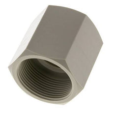 Enchufe G1 1/2'' Hembra Polipropileno (pp) 10bar (140.5psi) FDA 55mm Hex.