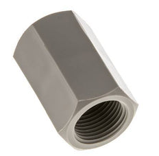 Enchufe G3/8'' Hembra Polipropileno (pp) 10bar (140.5psi) FDA 22mm Hex.