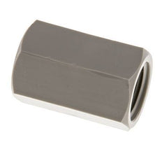 Enchufe G3/8'' Hembra Polipropileno (pp) 10bar (140.5psi) FDA 22mm Hex.