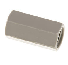 Socket G1/4'' Female Polypropylene (pp) 10bar (140.5psi) FDA 17mm Hex