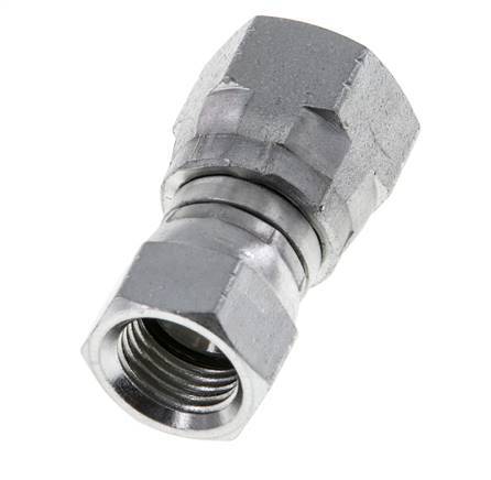JIC Reducing Connector UNF 9/16''-18 x UNF 3/4''-16 Steel 275bar (3863.75psi)