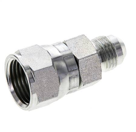 JIC Reducing Nipple UNF 9/16''-18 Male x UNF 3/4''-16 Female Steel 275bar (3863.75psi)