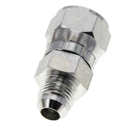 JIC Reducing Nipple UNF 9/16''-18 Male x UNF 3/4''-16 Female Steel 275bar (3863.75psi)