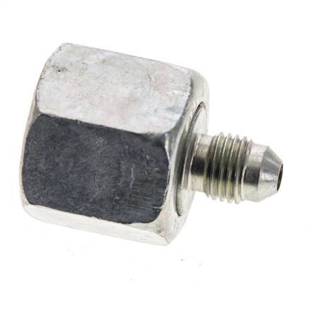 JIC Reducing Nipple UNF 7/16''-20 Male x UNF 7/8''-14 Female Steel 210bar (2950.5psi)