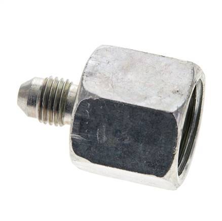 JIC Reducing Nipple UNF 7/16''-20 Male x UNF 7/8''-14 Female Steel 210bar (2950.5psi)
