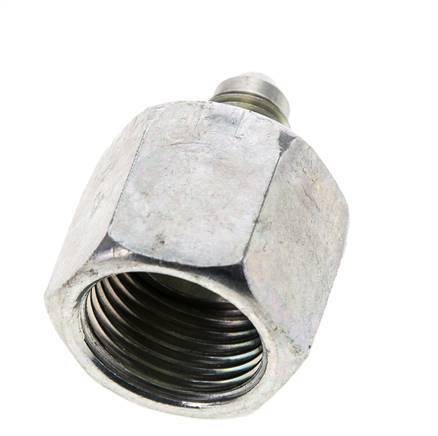 JIC Reducing Nipple UNF 7/16''-20 Male x UNF 7/8''-14 Female Steel 210bar (2950.5psi)