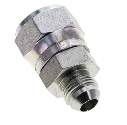 JIC Reducing Nipple UNF 3/4''-16 Male x UN 1-1/16''-12 Female Steel 210bar (2950.5psi)