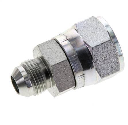 JIC Reducing Nipple UNF 3/4''-16 Male x UN 1-1/16''-12 Female Steel 210bar (2950.5psi)