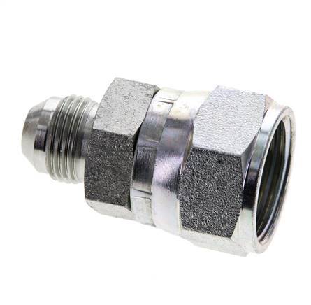JIC Reducing Nipple UNF 3/4''-16 Male x UN 1-1/16''-12 Female Steel 210bar (2950.5psi)