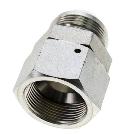 JIC Nipple UN 1-5/8''-12 Male x Female Steel 140bar (1967.0psi)